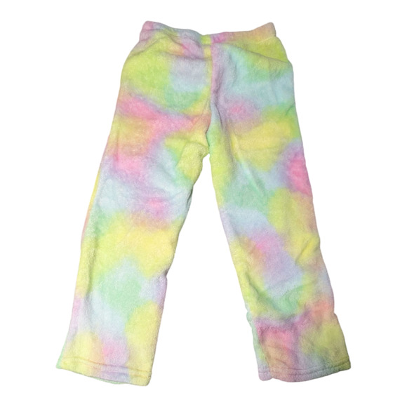 Wonder Nation - Fuzzy Pastel Rainbow Lounge Pants - Girls - Size 6-6X - Picture 3 of 6